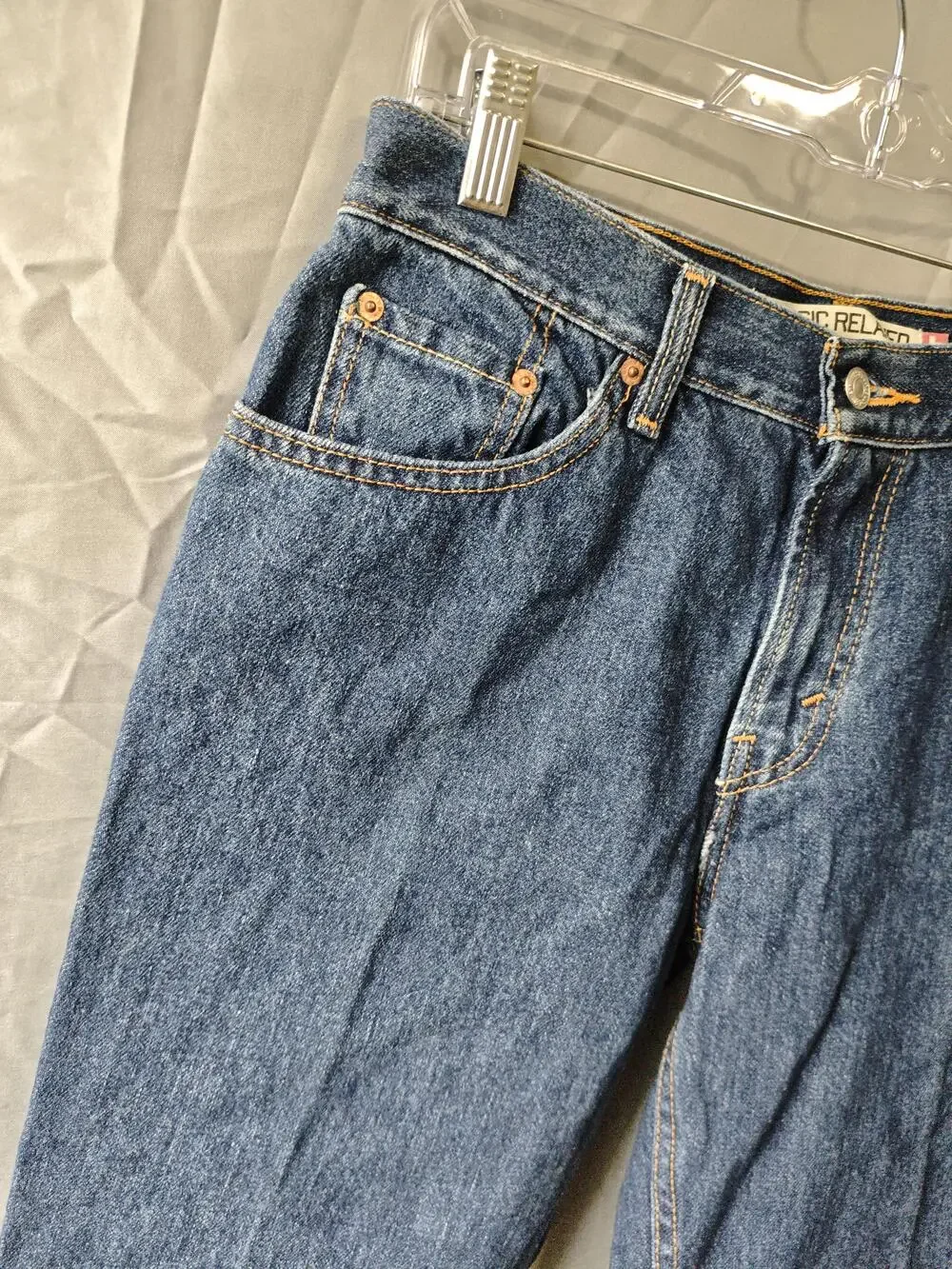 Levis 550 Jeans Mens 36x29 Blue Relaxed Fit Tapered Leg Classic Denim Pants